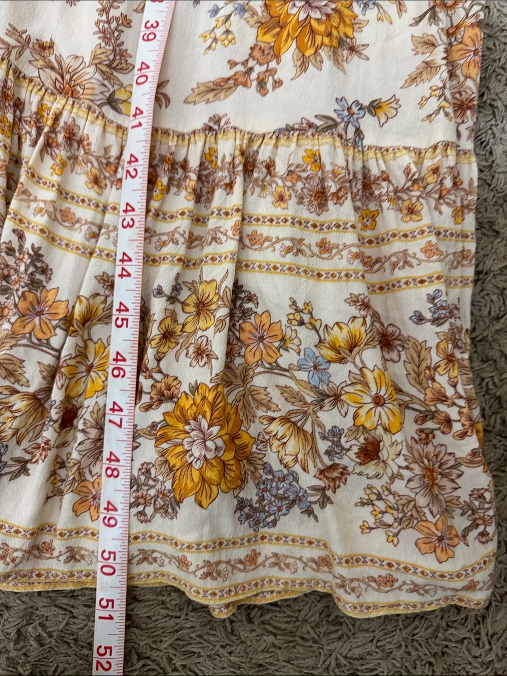 Spell Meadowland Maxi Gown Cream Floral size L Cottagecore Events Boho Country - Picture 13 of 13